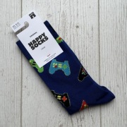 Bawełniane skarpety dla gracza Happy Socks Controller 36-40 P003647 crew