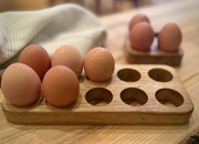 Dębowe podstawki pod jajka komplet 2 sztuki