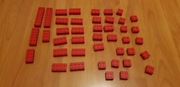 Klocki Lego czerwone elementy