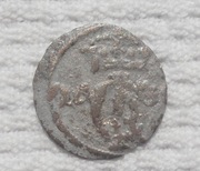 I RP Jan II Kazimierz Waza Gdańsk 1 szeląg 1658 Srebro