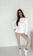 Spodnie dresowe XS damskie spodnie dresowe beżowe spodnie jogger