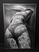 Ręcznie wykonany obraz węglem – 100x70 cm + antyrama GRATIS