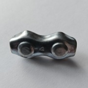 Zacisk linowy siodełkowy podwójny 4mm