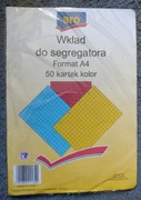 Pięćdziesiąt 50 kolorowych kartek format A4