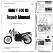 BMW F 650 GS Instrukcja naprawy Repair Manual