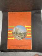 Mapa Warszawa Plan Centrum 1986 PRL PPWK