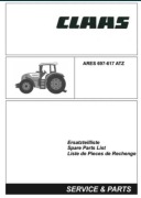 Katalog części Claas ARES 617, 627, 637, 647, 657,