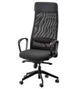 Nowy fotel obrotowy Ikea odcienie szarości MARKUS