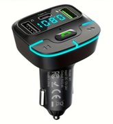 Transmiter Samochodowy. Bardzo mocny sygnał nie trzeszczy 2 porty USB 1USBC