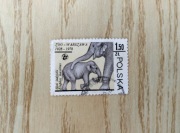 Znaczek PRL, 50 lat warszawskiego Zoo, 1978, kasowany