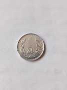 Moneta 1 zł 1983 r destrukt mennicza.