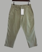 Damskie oliwkowe bawełniane spodnie proste Greenpoint 38/M NOWE 