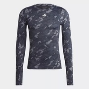 ADIDAS TECHFIT AEROREADY Allover Print Training LS Tee koszulka męska M
