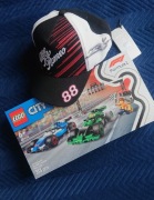 Zestaw Kibica: Czapka z autografem + Klocki LEGO Robert Kubica Formuła 1 
