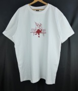 Biała koszulka Lame XL bawełna premium nowa bez metek