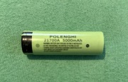 Akumulator litowo-jonowy typu 21700 marki Polenghi.