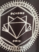 Bluza fruit od the loom r uniwersalny z symbolami czarna 