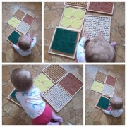 Ścieżka sensoryczna Montessorii 5 paneli