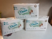 Pieluchy pampersy DADA 2 3-6kg 3x35szt 3PACZKI!