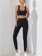 Komplet bezszwowy damski S,M,L legginsy + top siłownia, joga, fitnes