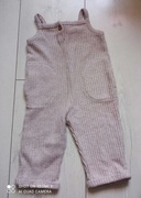 Dzianinowe ogrodniczki beżowe Zara rozm.92 cm