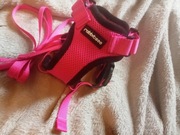 Szelki Rabbitgoo XS nasycony róż plus smycz 