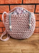 Torebka na szydełku z kominem 