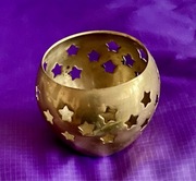 mosiężny świeczniki na jedną świece z Świecznik