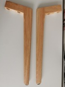 Nogi do stolika kawowego drewniane komplet 4 sztuki Wysokość 44cm