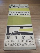 Województwo opolskiego - mapa samochodowo-krajoznawcza 1971 r.