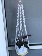 Kwietnik makrama ecru długi PROMOCJA