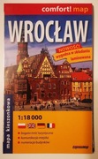 Wrocław mapa kieszonkowa laminowana.