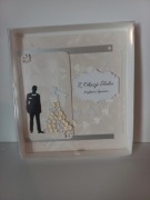 Ręcznie wykonana kartka na ślub, wesele. DIY, handmade, rękodzieło