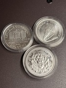 Monety bulionowe srebrne 1 uncja Lion Filharmonik Krugerrand