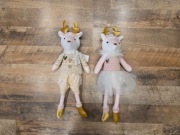 Maskotki RENIFERY 48 cm komplet