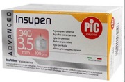 Igły do penów Insupen, 34Gx3,5mm najcieńsze na świecie