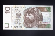 Polska 10 złotych zł z 2025 roku seria CP stan 1 UNC