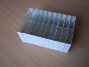 Zestaw pudełek na kasety magnetofonowe [białe]