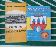 Okolice Bydgoszczy 1968, Bydgoszcz: nowy plan miasta 2001 2 x stara mapa 