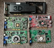 STARE KARTY GRAFICZNE KOLEKCJONERSKIE NIESPRAWNE ZESTAW 4