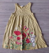 Sukienka H&M 122/128. Żółta z łaką