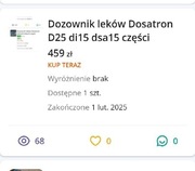 Dozownik leków Dosatron D25 di15 dsa15 części 