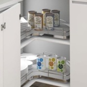 Półka narożna Sige 363i 3/4 900*900mm BIAŁA HÄFELE