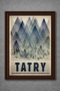 Plakat A3 Tatry Polskie vintage