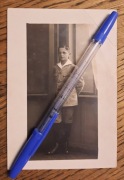 FOTOGRAFIA Młodzieniec Fritz strój kołnierz Schilling Ostrowo Ostrów ~1914