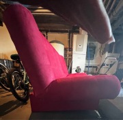 Kanapa sofa wersalka czerwona rozkładana pojemnik