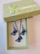 Zestaw biżuterii.posrebrzany