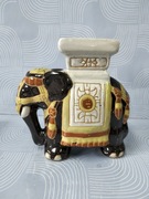 Duży ceramiczny słoń podstawka kwietnik 