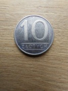 Polska 10 zł 1984 stan II; miedzionikiel; nominał