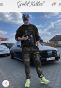 Męski welurowy dres Goldkiller